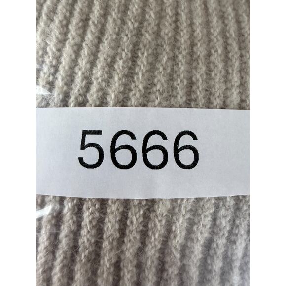 Eileen Fisher Size L Wool Yak Alpaca Ribbed Italian Yarn Casual Sweater Beige - Picture 6 of 6